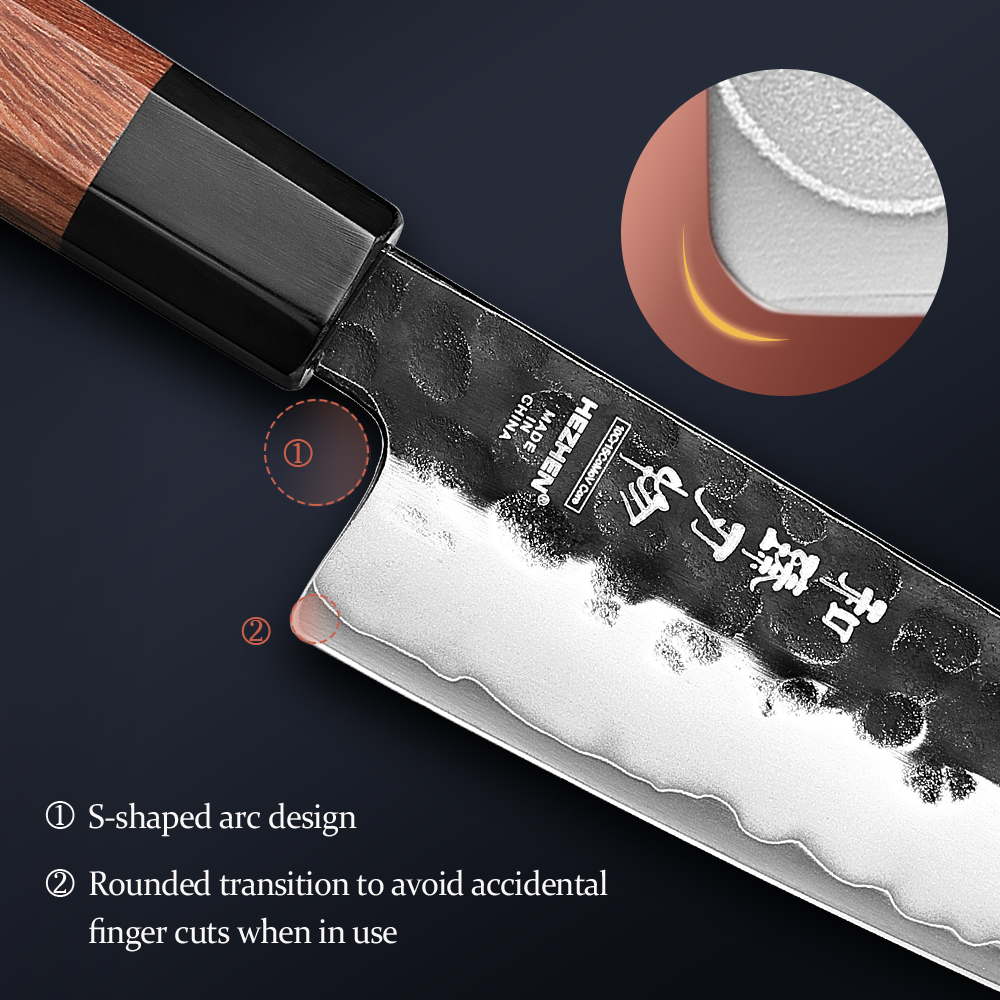 HEZHEN 5.8 Inch Bunka Knife Th - огляд і ціна Wok Carbon Steel