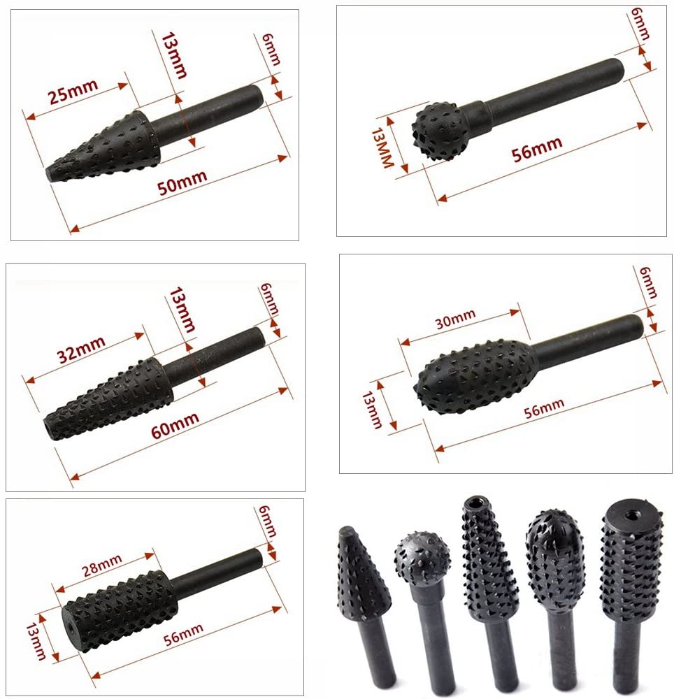 5PCS Drill Bit Set 1/4'' 6mm S - огляд і ціна Wok Carbon Steel
