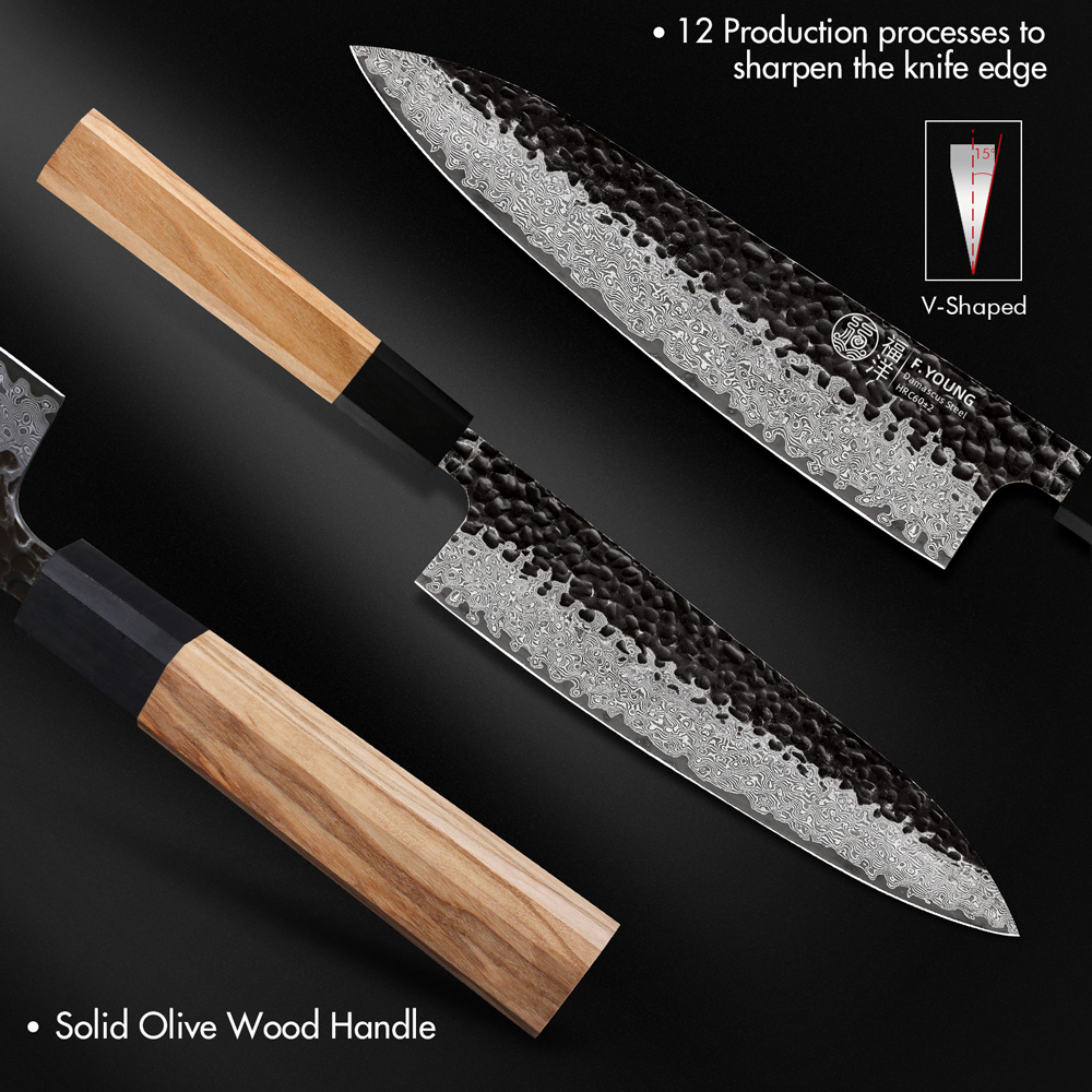 F.YOUNG Damascus Steel Kitchen - огляд і ціна Wok Carbon Steel