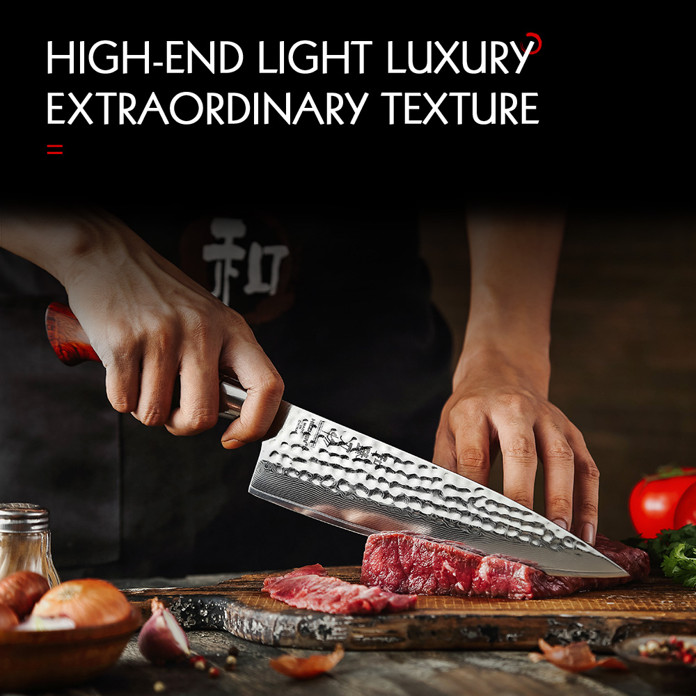 HEZHEN 8.5 Inch Chef Knife 73  - огляд і ціна Wok Carbon Steel